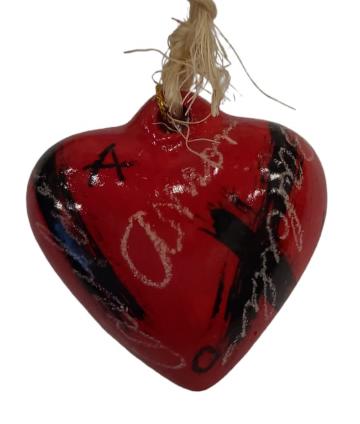 Corazón Micro Rojo Negro Love Co-07